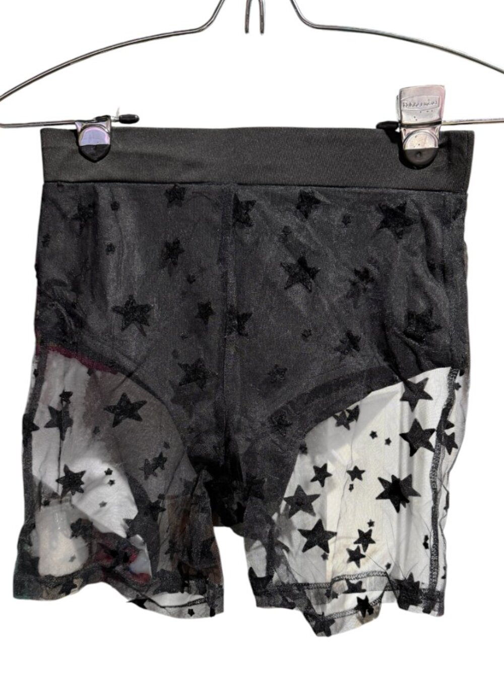 SHEIN Stars Sheer Mesh Shorts Junior's Size XS